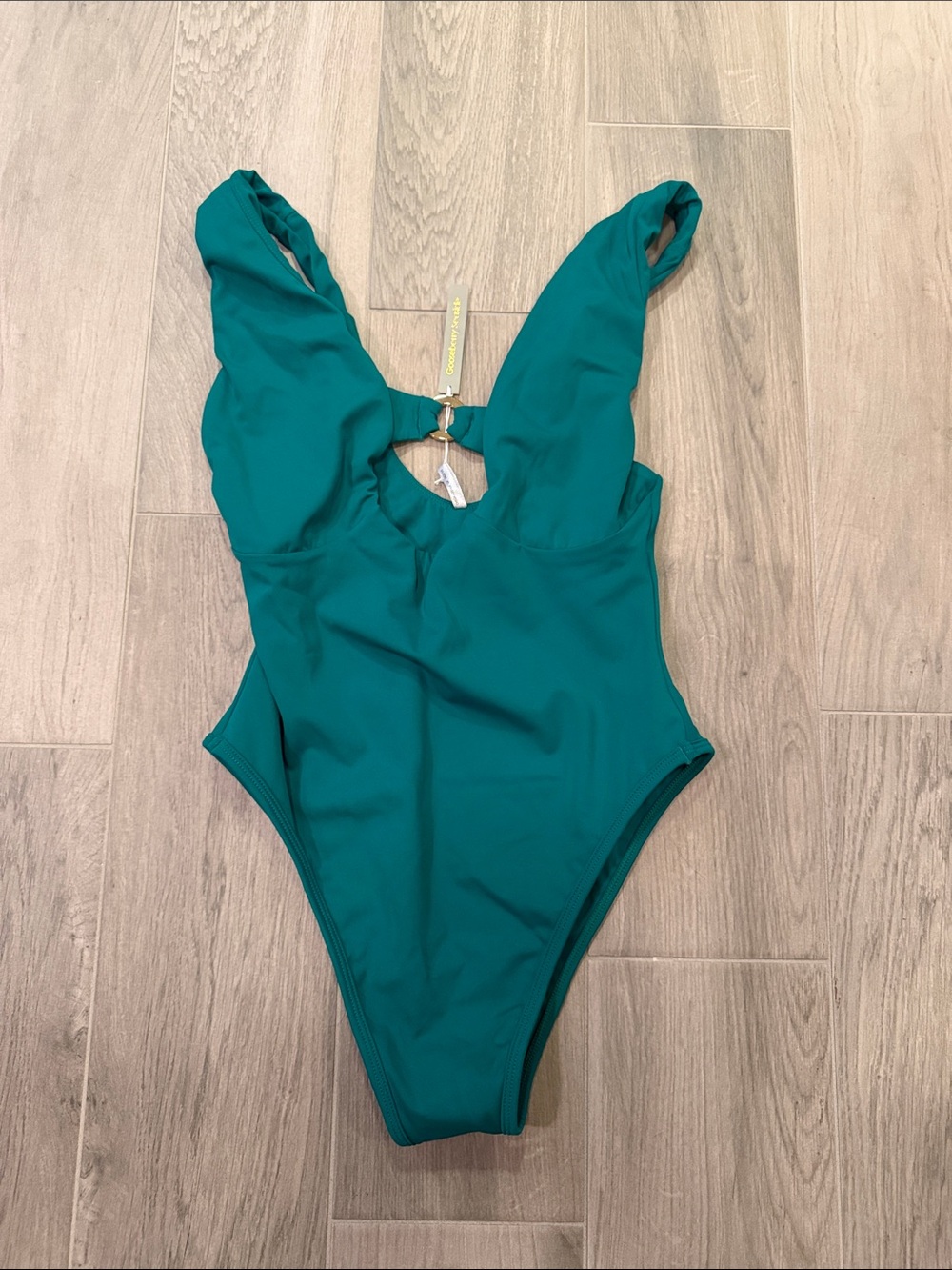 NWT Gooseberry Seaside Woman’s Teal One-Piece Swimsuit Size L